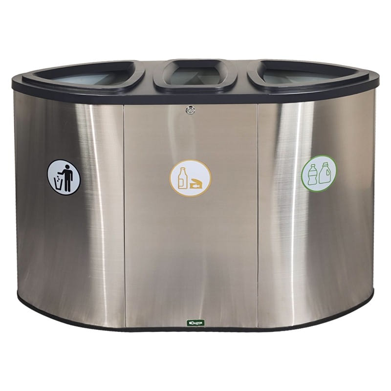 BX-A111 4-Stream Recycling Station with Oval Lid