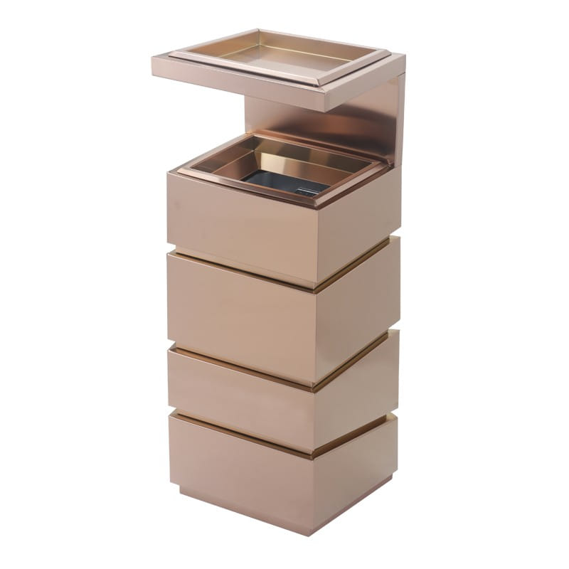 BX-A147 Rose Gold Stepped Floor Bin