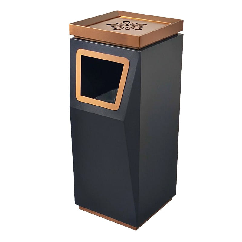 BX-A155 Floor-Standing Bin - Black & Gold