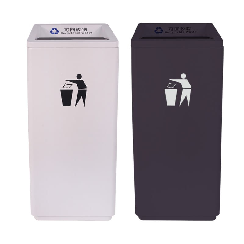 BX-A156 Slanted-Opening Bin - White / Black