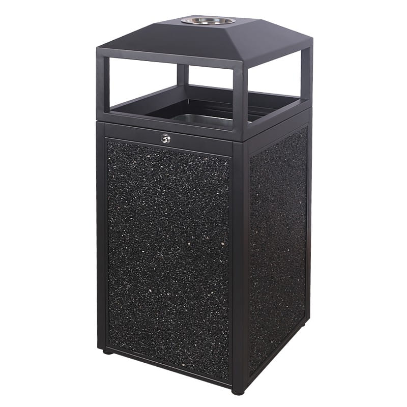 BX-D183 Washed-Stone Bin with Ashtray Top