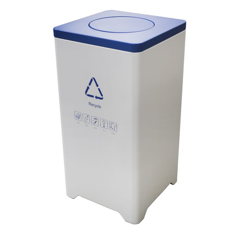 BX-D712a Flip-Lid Recycling Bin with Legs