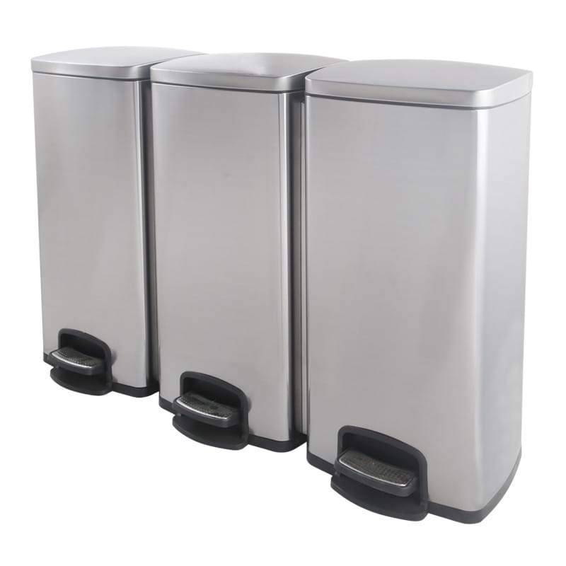 BX-G004 Triple Square Pedal Sorting Bin