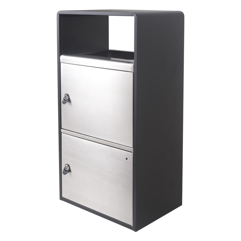 BX-H034B Pantry Bin with Twin Stainless Doors