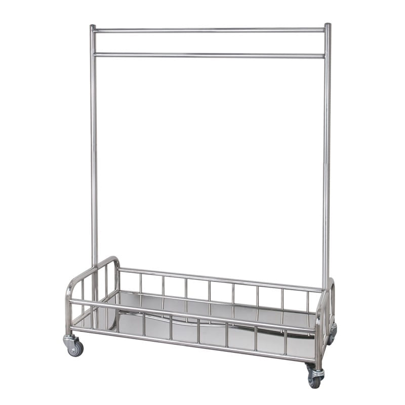 BX-N016 Stainless Garment Rack with Storage Basket